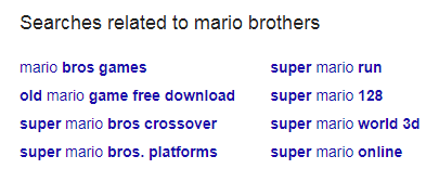 Mario related searches